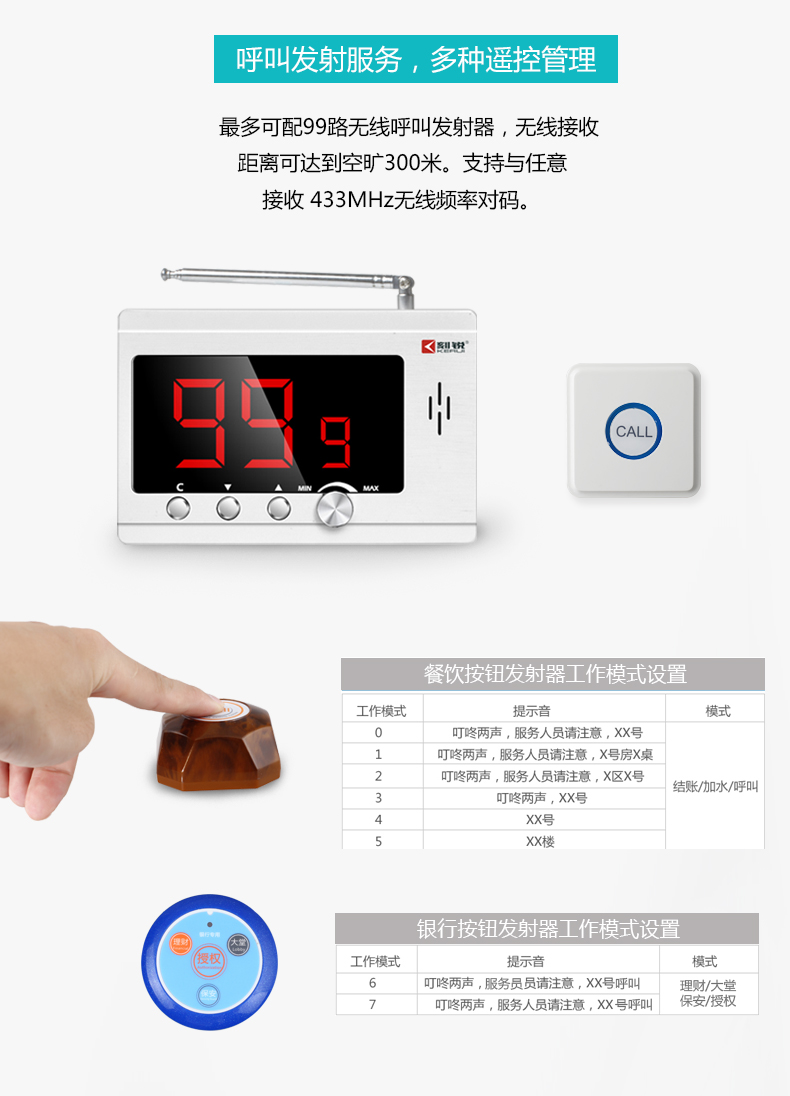 服務(wù)號(hào)碼眾多，遠(yuǎn)距離發(fā)射信號(hào)